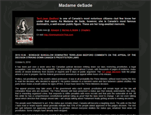 Tablet Screenshot of madamedesade.com